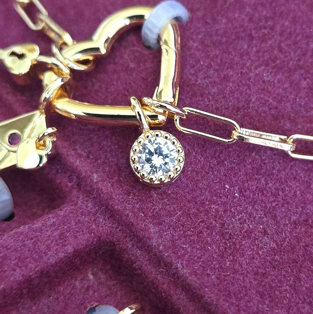 Charm Bar Interchangeable Love❤️ Charms Necklace - NIB - Picture 6 of 16